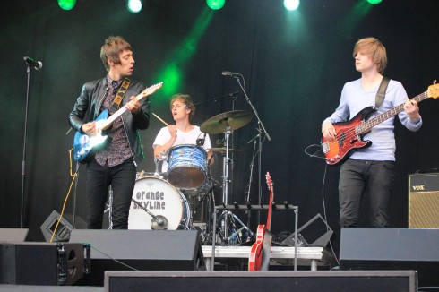 Foto Andor Heij. Orange Skyline op de Vismarkt