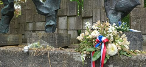 Herdenking Joodse Slachtoffers Tweede Wereldoorlog Bij Monument Aan